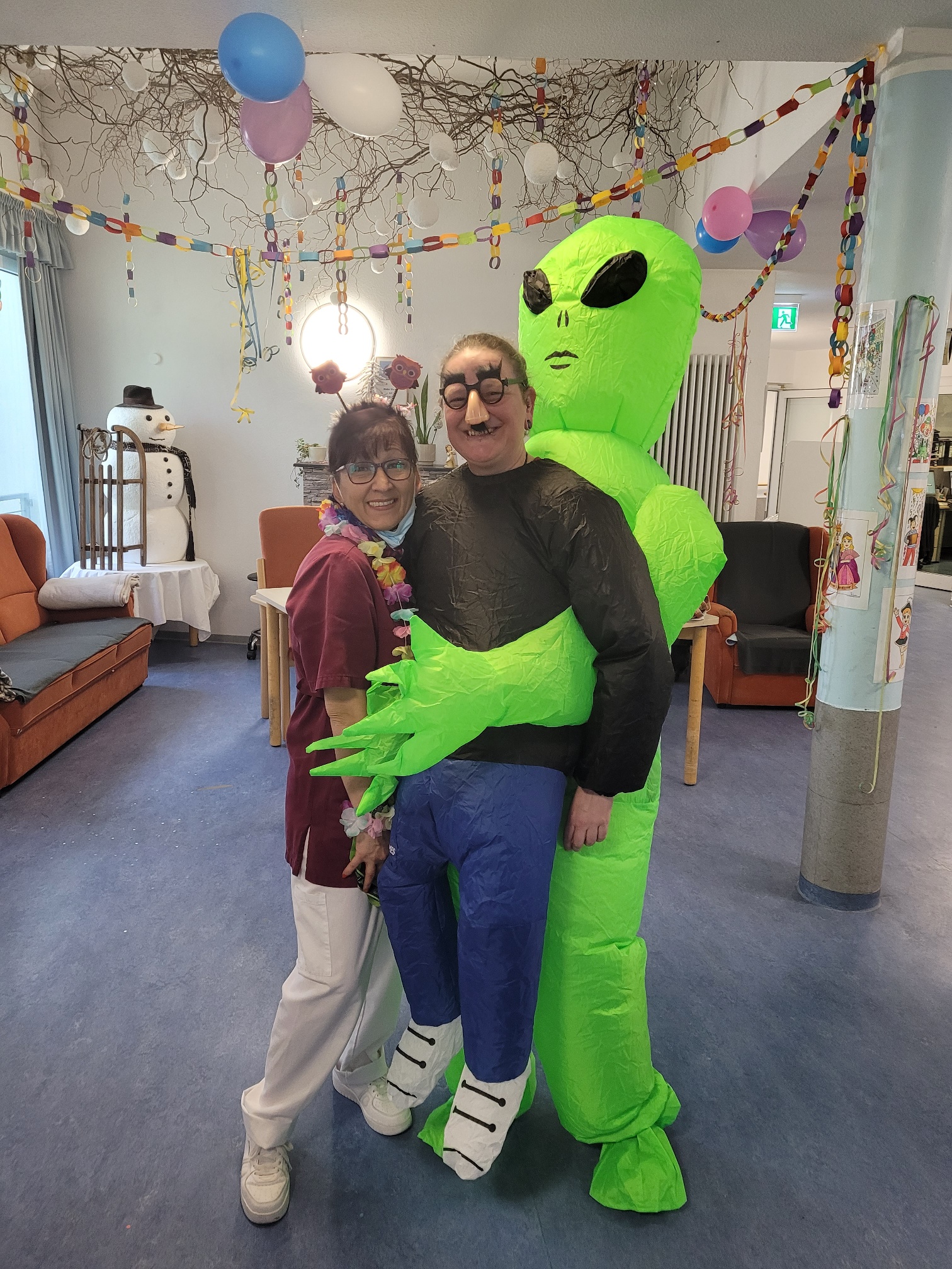 verkleidete Pflegekräfte